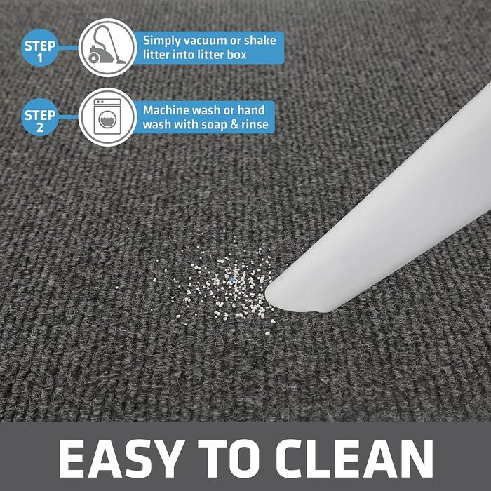 Килимок Drymate Original для котячого туалету: захист від бруду, сечі, машинне прання, США, з перероблених матеріалів
