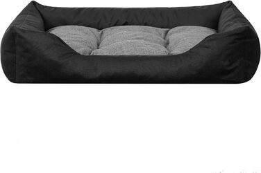 Килимок для собак та котів з високими бортиками, XL, 114x84 см, сірий графіт