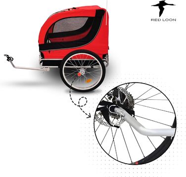 Фаркоп-перетяжка для собак на велосипед - перетяжка для собак на велосипед, червоний, до 40 кг