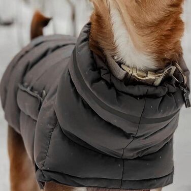 Водонепроникні зимові куртки для собак, тепла захисна куртка для собак, одяг для холодної погоди, аксесуари для собак, зимові, сірі