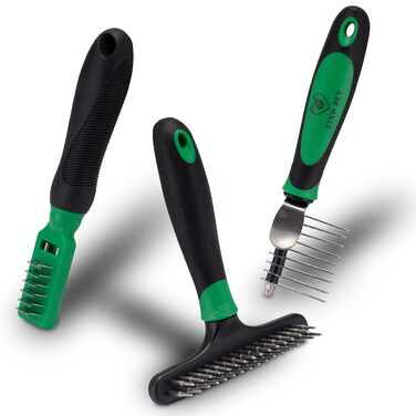 Набір для видалення шерсті для собак та котів: щітки для довгої та короткої шерсті, видалення підшерстка, гребінці