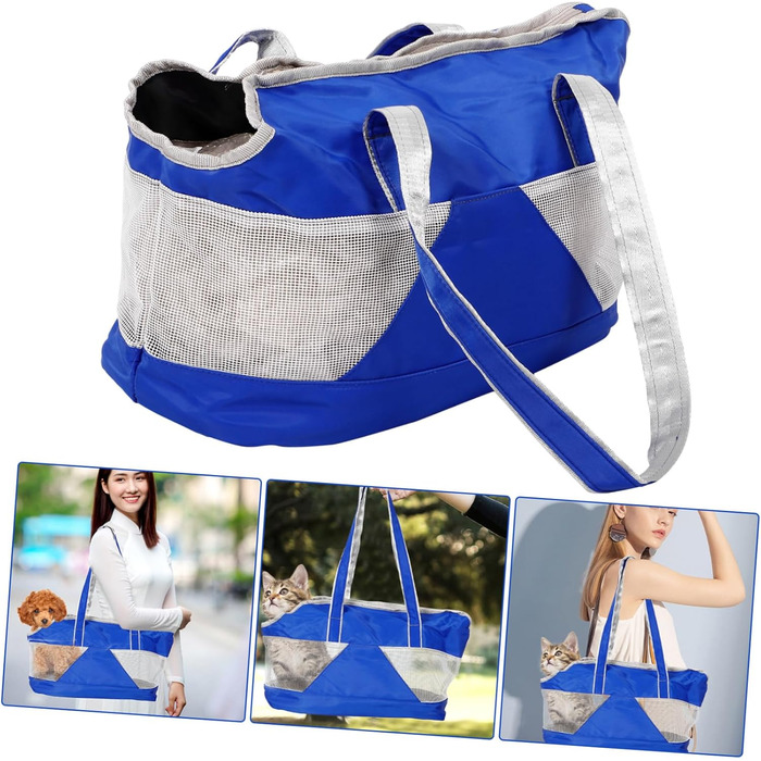 Транспортна сумка для домашніх тварин SEWOART - дихаюча, з міцного оксфордського полотна, з плечовим ременем, для маленьких собак та котів