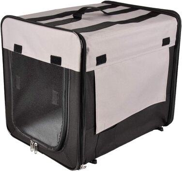Переноска для тварин Karlie Smart Top Plus L 46×36×41 см, чорна-сіра
