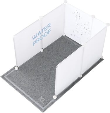 MEEXPAWS Великий туалет для котів зі знімним бортиком, 71x55x45 см, легке чищення, білий