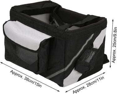 Знімний велосипедний кошик для собак HEEPDD, передня велосипедна сумка, м'який переносник для тварин