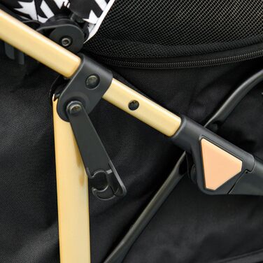 Візок для собак PawHut, розкладний, чорний, 80x44,5x97 см