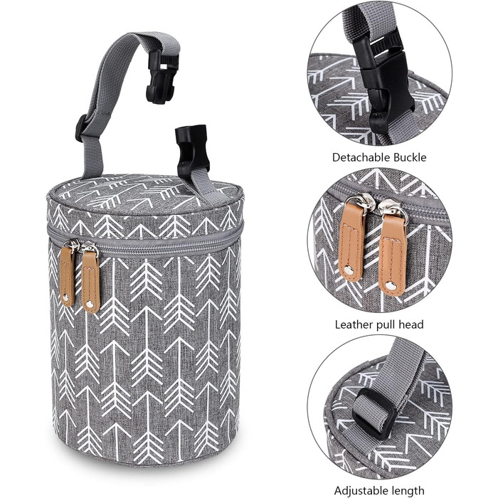 Сумка-органайзер для корму для собак K ERATISNIK – вихідна, для подорожей, кемпінгу, авто (сіра)