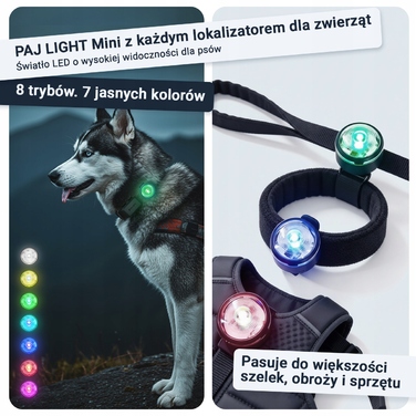 GPS-трекер для собак PAJ 4G Mini з функцією Alarm Strefy та підпискою на 2 роки