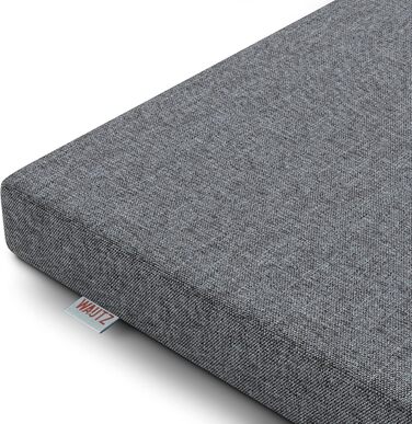 Килимок для собак Leo 60x100 см, кошик для собак з знімним поліестерним покриттям, м'який наповнювач, миється, 100x60x5 см, килимок для собак, лежанка для собак, ліжко для цуценят, антрацит