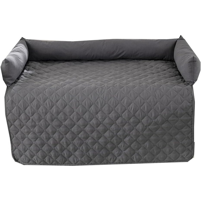 М'яке, неслизьке ліжко для собак та котів, вологостійке, 75 x 120 см, темно-сірий