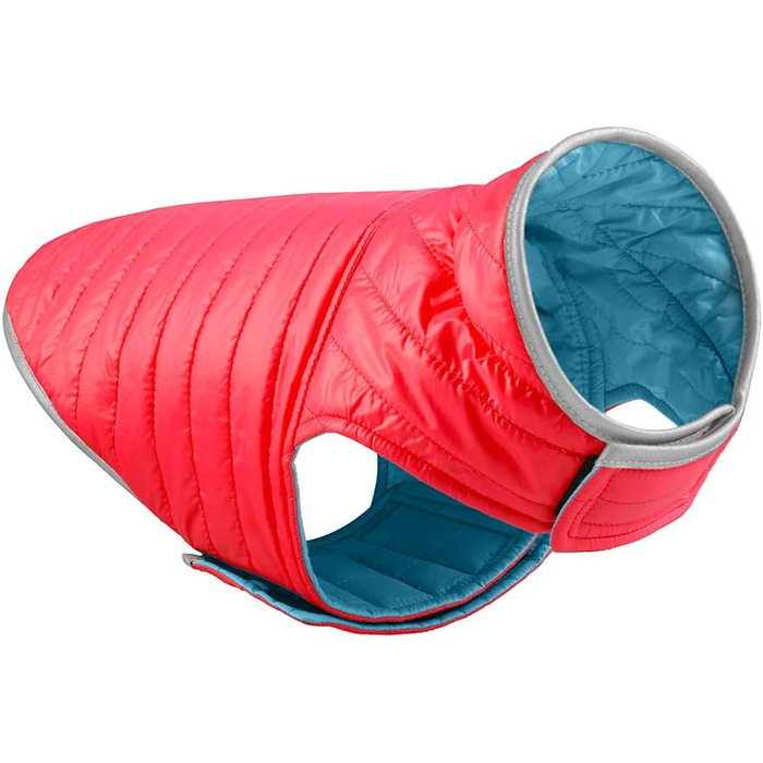 Зимова куртка для собак - тепла, водонепроникна жилетка з наповнювачем, світловідбиваюча, для осені/зими (XL, червоний + синій)