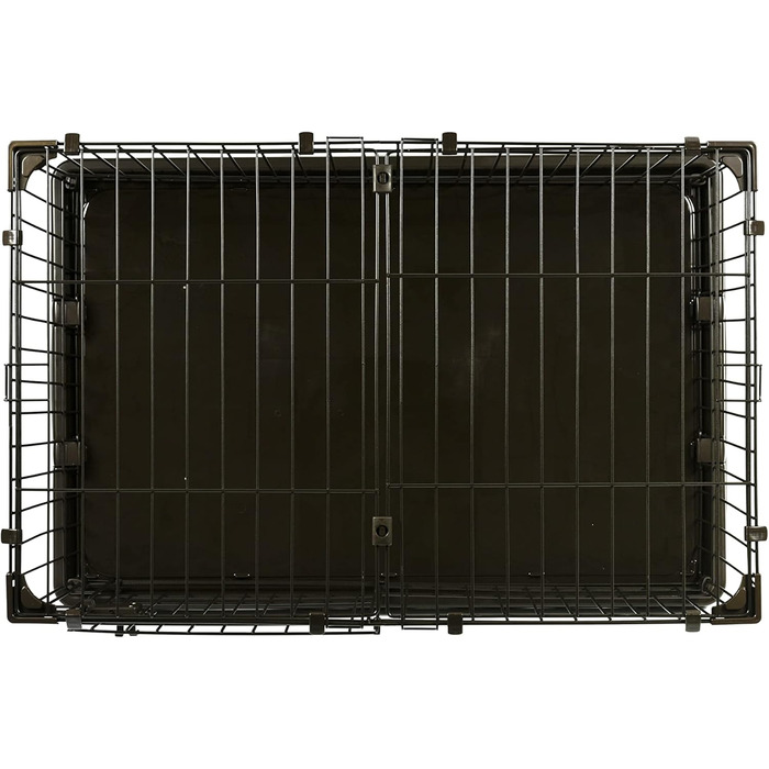 Клітка для собак та котів Iris Ohyama STS-1200TY, 66 см, коричнева, з дахом та замикаючоюся дверима, для внутрішнього та зовнішнього використання