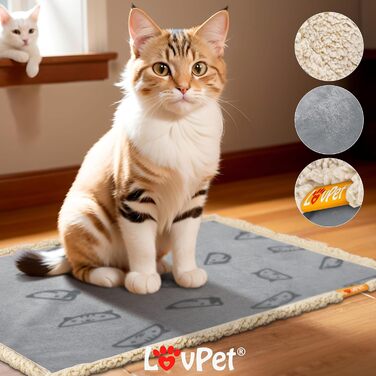 Lovpet® водонепроникна флісова ковдра для собак і котів 127x101 см, з 3 кісточками, для малих і середніх порід, двосторонній захист для дивана, сіра, машинне прання