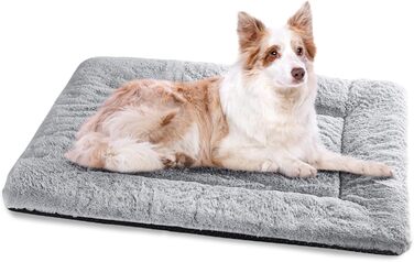 Крісло-лежанка для собак великих порід Baodan, 106x71 см, сіре, з антиковзною основою