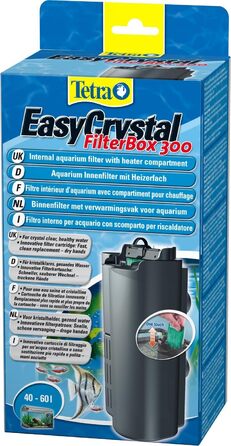 Tetra EasyCrystal фільтр для акваріума 300 з комплектом змінних фільтр-падів 250/300, 3 шт. – фільтр для кришталево чистої та здорової води, внутрішній фільтр з фільтруючим матеріалом