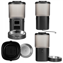 Автоматичний годувальник-дозатор корму для котів та собак Peluvio Crispy, 4,5 л