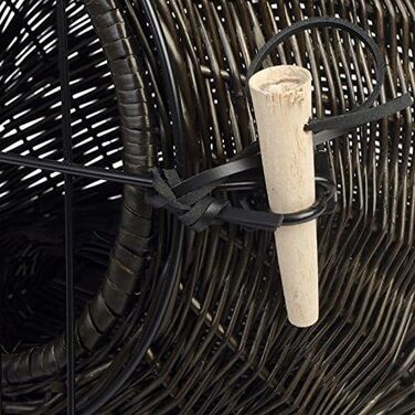 Транспортний кошик для тварин Weidenprofi, переноска для собак та котів з лози, темно-коричневого кольору, розмір (ДxШxВ) 60 x 47 x 47/52 см