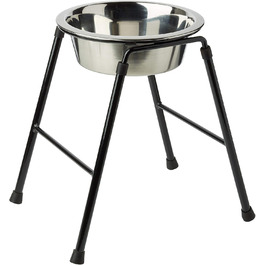 Автоматична годівниця для тварин Classic Pet Products з високою підставкою та мискою з нержавіючої сталі, 370 мм (300 мм / 1600 мл)