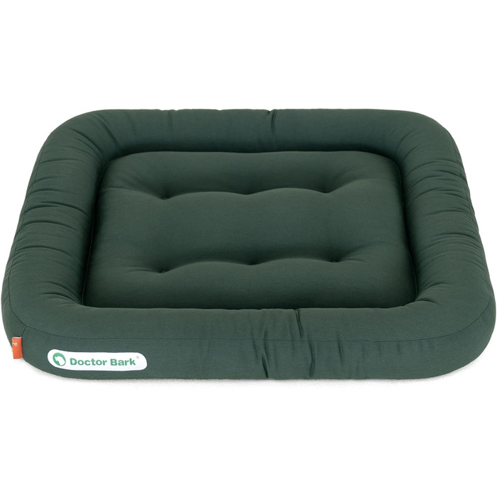 Ортопедична лежанка для собак Doctor Bark, 60x55 см, зелена, 95°C, гігієнічна, міцна та зручна