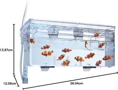 Fluval Hang-On Aufzuchtbecken M: Розведення рибок, об'єм 1.9 л, для акваріума (1 шт.)