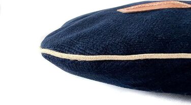 Водонепроникна подушка для собак та котів. Зручне ліжко з матеріалу, безпечне для тварин. Розмір 80x50 см, колір морський.