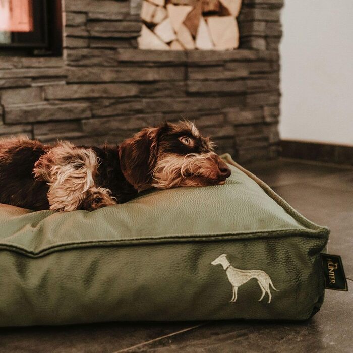 Ортопедична подушка для собак HUNTER Merida, оливковий колір, розмір L