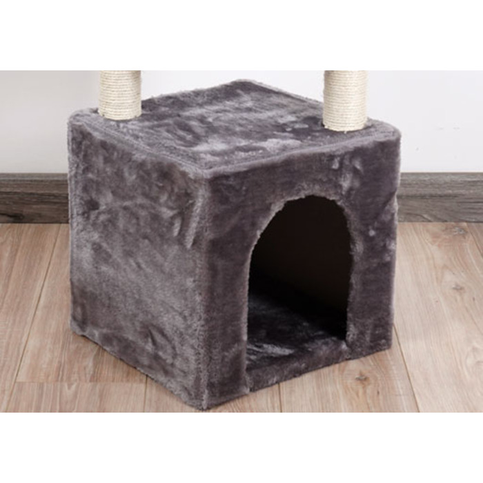 Когтеточка для котів Omna, бежева, сизаль, 61-100 см, 5 рівнів