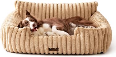 М'яке ліжко для котів та собак MEWOOFUN - зручне лежак для котів та маленьких собак, заспокійливе ліжко (Верблюд, 91x72x30 см)