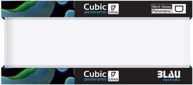 Акваріум Blau Aquaristic Cubic Nano 17 л 45x24x16 см, скляний, для креветок і безхребетних, тераріум