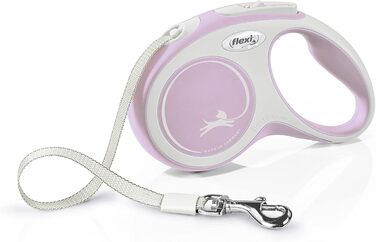 Повідок-рулетка Flexi New Comfort для собак, 5 м, рожевий, розмір S