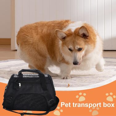 Транспортна сумка для собак та котів, складана переноска для тварин з регульованим плечовим ременем