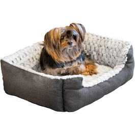 М'яке ліжко для собак та котів Ferplast: комфортне та зручне, 91 x 72 x 19 см / 55 x 48 x 18 см