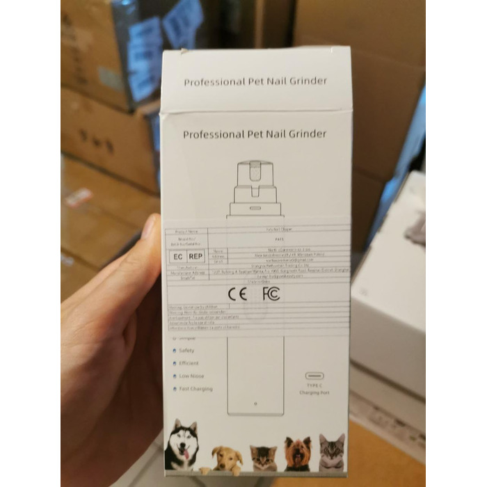 Електрична шліфувальна машинка для собак та котів – 3-в-1, USB-зарядка, 8000 об/хв, тиха та безпечна, ергономічна, для маленьких, середніх та великих тварин