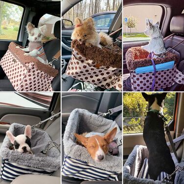 Автокрісло для собак Booster Seat з металевим каркасом та повіском, ковдра, до 9 кг