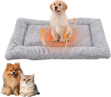 Килимок для собак Fauschig, 70 x 93 см, миючий, з неслизьким дном для собак, котів та інших тварин (Сірий)