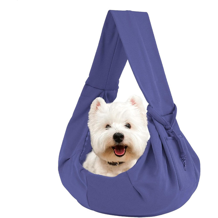 Сумка-переноска для котів та цуценят, блакитна, з сумкою для дрібних собак