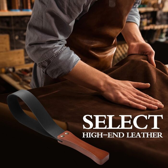 Спіральна косарка для коней BAVIHOR, 48,2 см, з антиковзним дерев'яним руків'ям, чорна