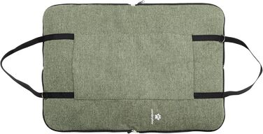 Ортопедичне собаче ліжко для подорожей з практичною сумкою – сертифікована якість OekoTex та GSR (M, Зелений)