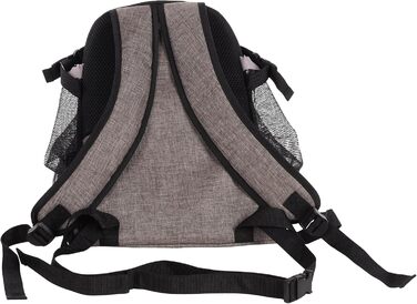 Сумка для собак Xanty Taupe – 29x23x38 см – поліестер – з шнурком, світловідбивачами, знімним дном, страховочною лінійкою, лямками на плече та талію