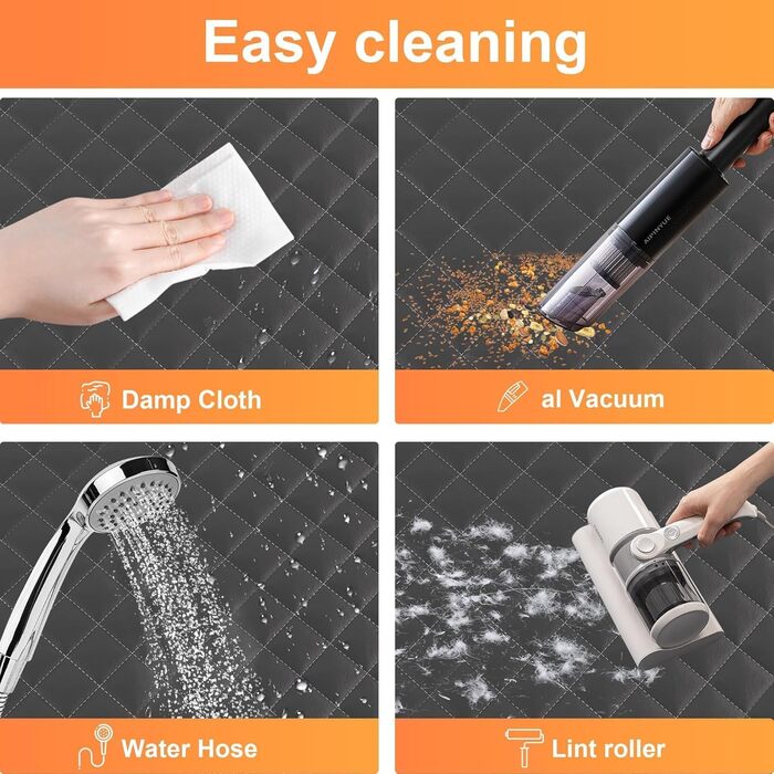 Підстилка для собак у машину, автокрісло для собак, розширення заднього сидіння, переноска для собак з сіткою та кишенею, SUV, вантажівка, темно-коричневий великий розмір