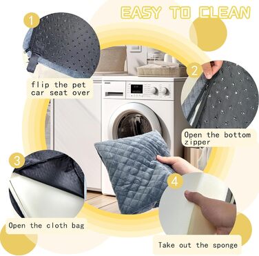 Автокрісло для собак: безпечне та зручне, велике, сірого кольору. Розбірне, для маленьких та середніх собак