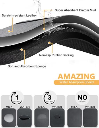 Килимок під миску для собак та котів, сірий, 30x50 см, з принтом 'I love my fur Baby'