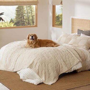 Підстилка для собак Bedsure - м'яка та тепла, 100x120 см, сірий титан