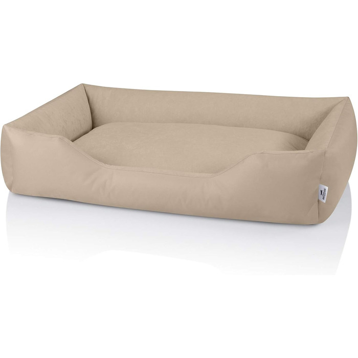 Ляжка для собак BedDog Zara, XL, 150x110x28 см, бежевий (NAMIB-SAND), знімний, пральний чохол
