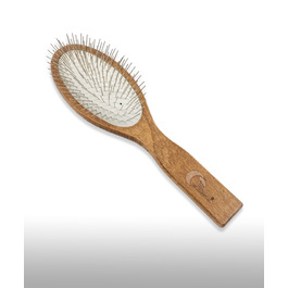 Щітка для собак та котів з бука з гнучкими сталевими щетинками 20 мм - MD-10 COLLECTION