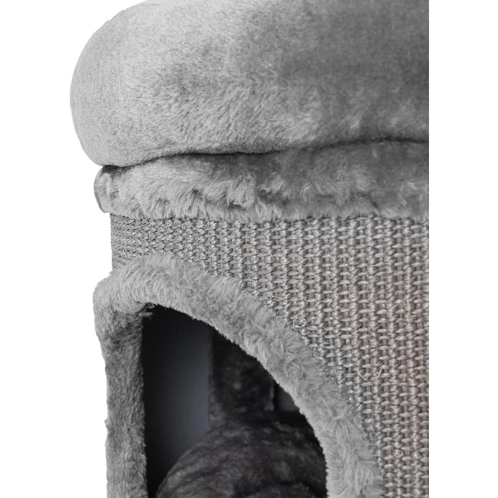 Котячий будиночок та когтеточка Olivia - антрацит, 40x40x100 см