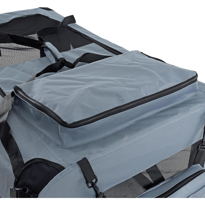 Транспортна переноска для собак та котів ESTEXO, XXXL, сірий колір