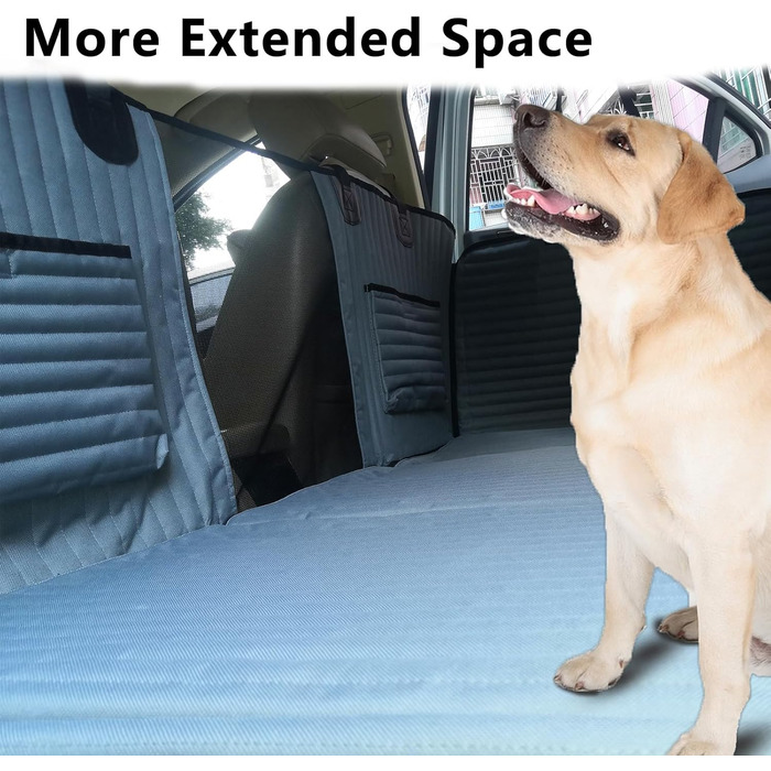 Подовжувач для заднього сидіння автомобіля для собак YMT-18, чохол на сидіння, наповнювач для заднього сидіння, не надувний, килимок для кемпінгу в автомобілі, ліжко, гамак для собак у вантажівці, SUV (Сірий)