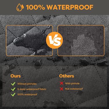 Накладка на сидіння для собак Nzonpet, XL, 100% водовідштовхувальна, з сіткою, антиковзаюча, стійка до подряпин, для позашляховиків та пікапів (сіра)