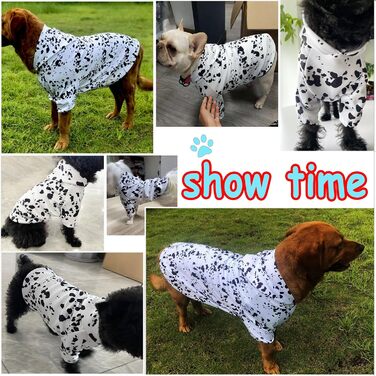 Світшот з капюшоном для собак Далматинець, M (12-20 фунтів), костюм на Хелловін